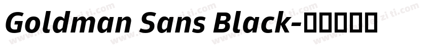 Goldman Sans Black字体转换